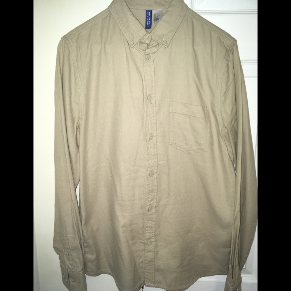 Divided H&m men’s carpenter button shirt